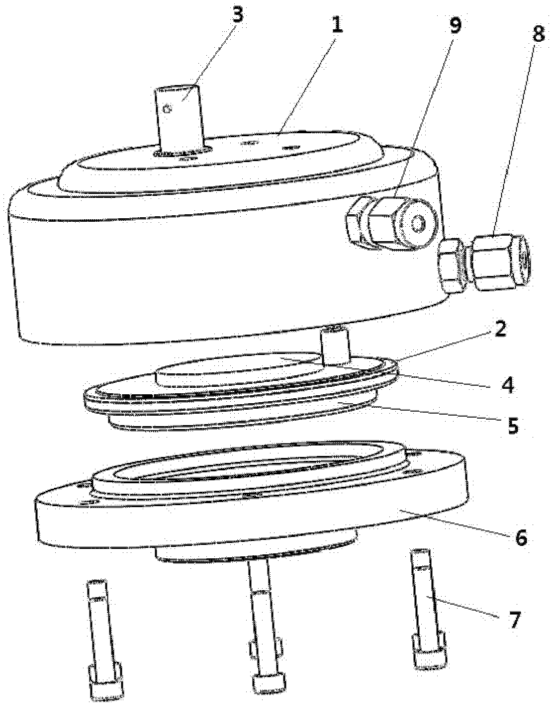 Megasonic cleaning head and megasonic cleaning system provided with same