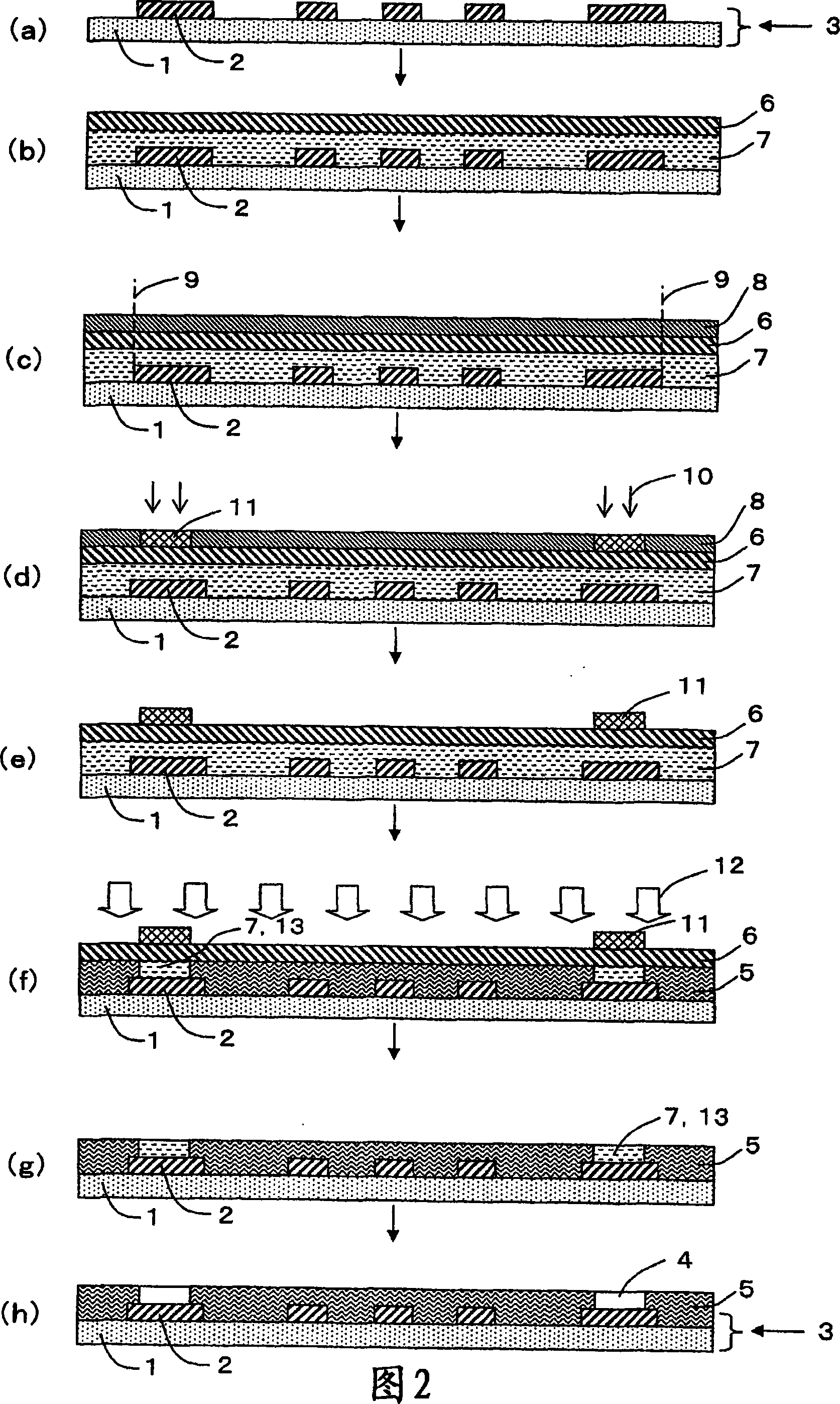 Forming method for protecting image