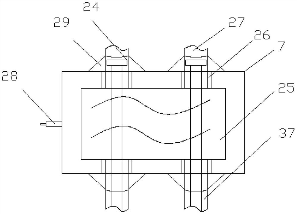 A high-pressure concrete stamping feeding device