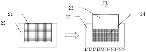 Forming method of temporary metallic mold