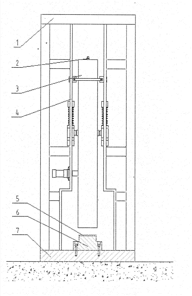 Pneumatic type high acceleration vertical impact table