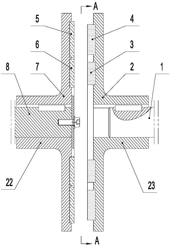 Flat-plate magnetism-gathering magnetic circuit structure used for permanent magnet eddy current transmission device