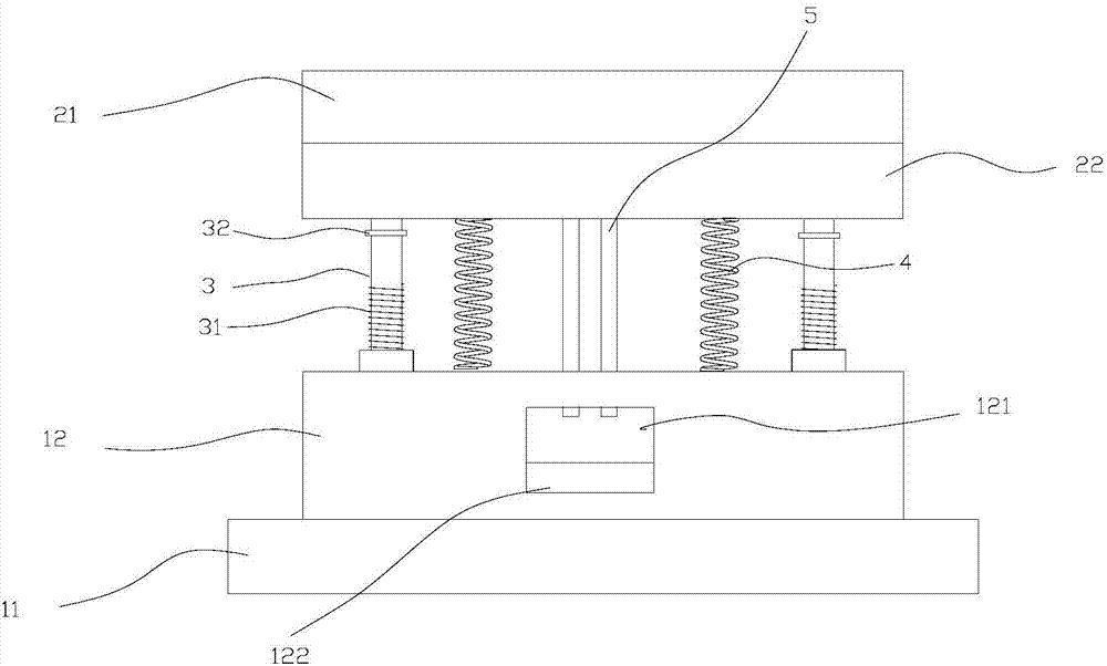 Punching machine die capable of carrying out location automatically