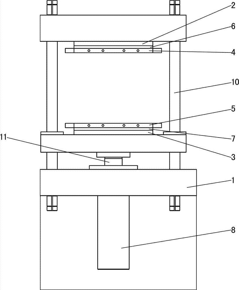 Full-automatic hot press molding and shearing machine for chest cup