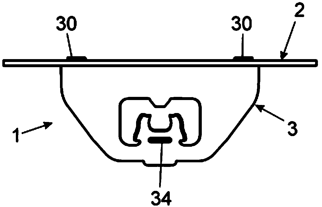 Assembly for securing built-in electronic and electrical devices