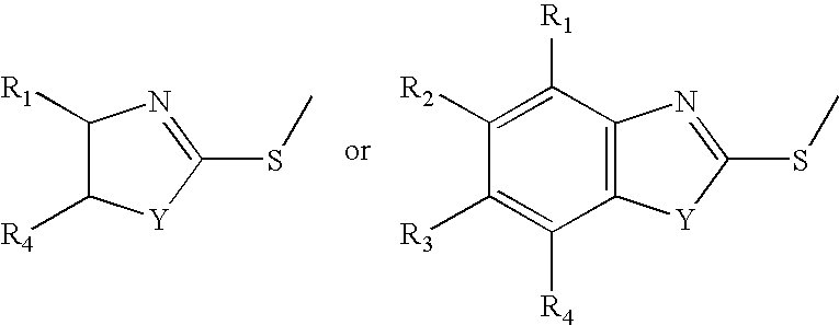 Reaction products of mercaptobenzothiazoles, mercaptothiazolines, and mercaptobenzimidazoles with epoxides as lubricant additives