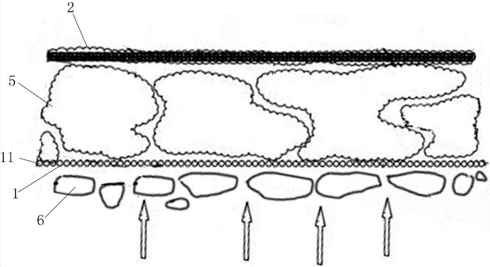 Three-stage protective screen ecological wall