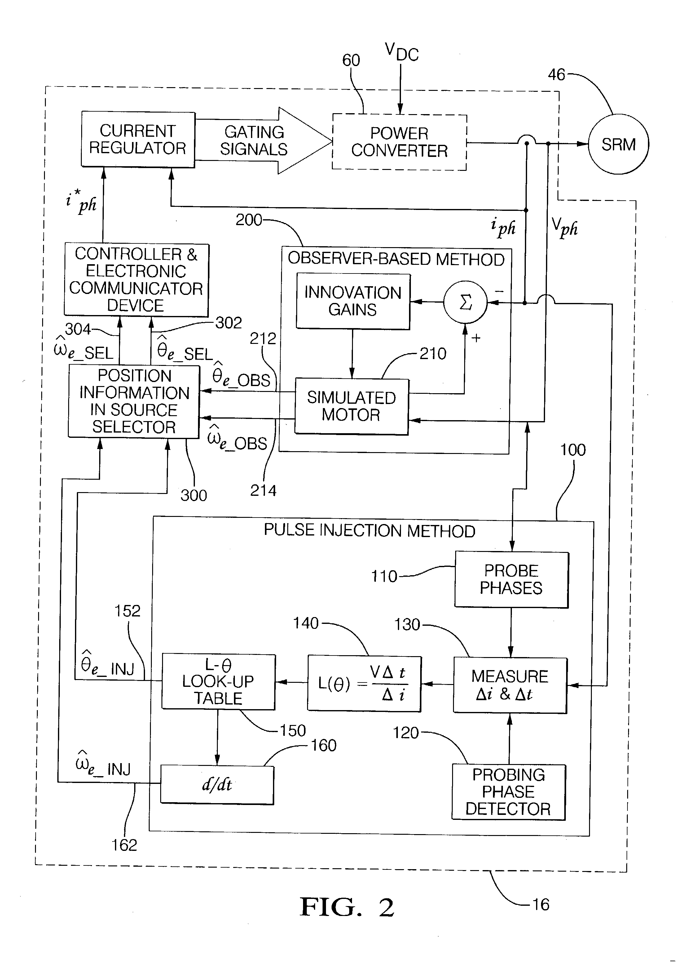 Sensorless control of switched reluctance electric machines