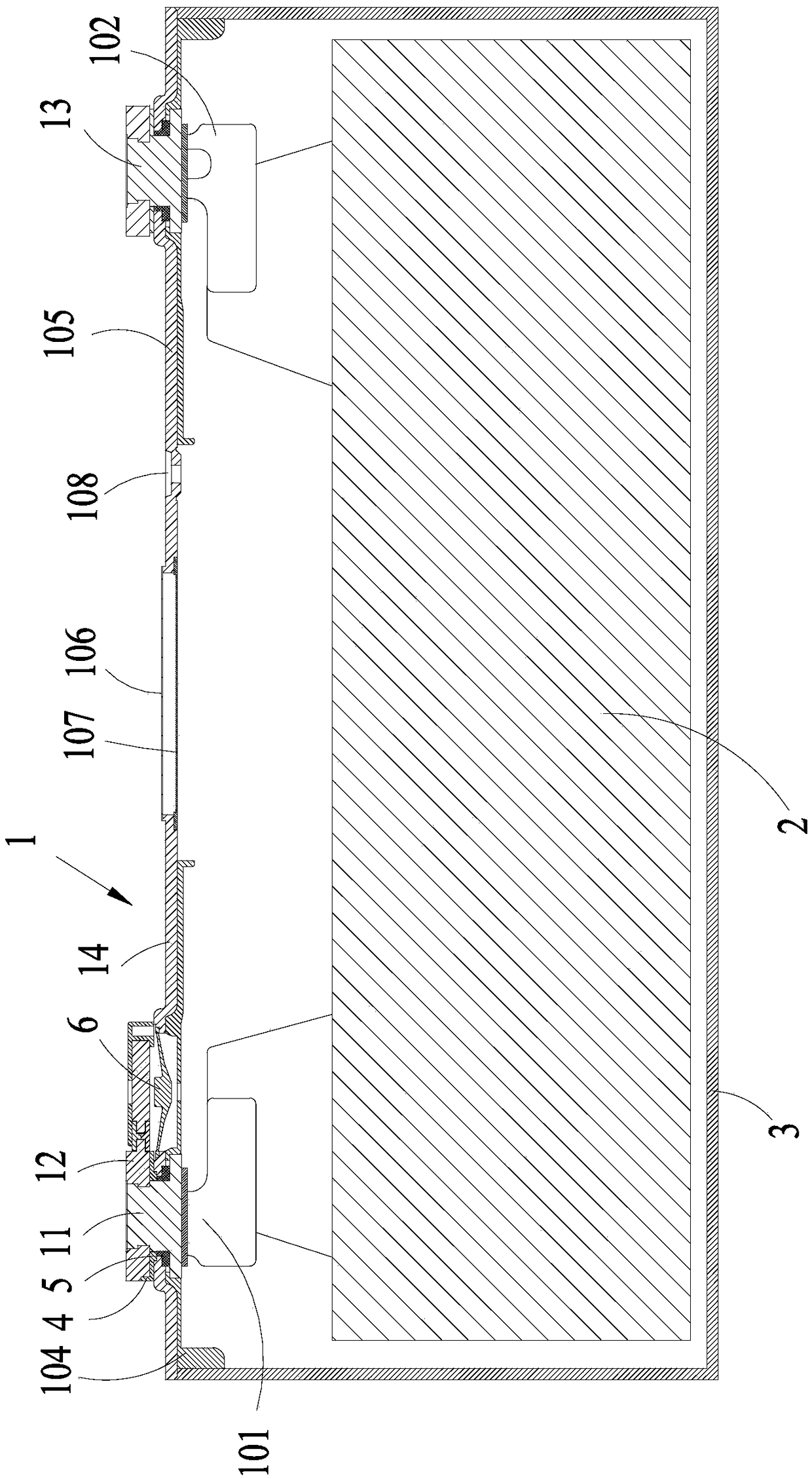 Secondary battery top cover assembly and secondary battery