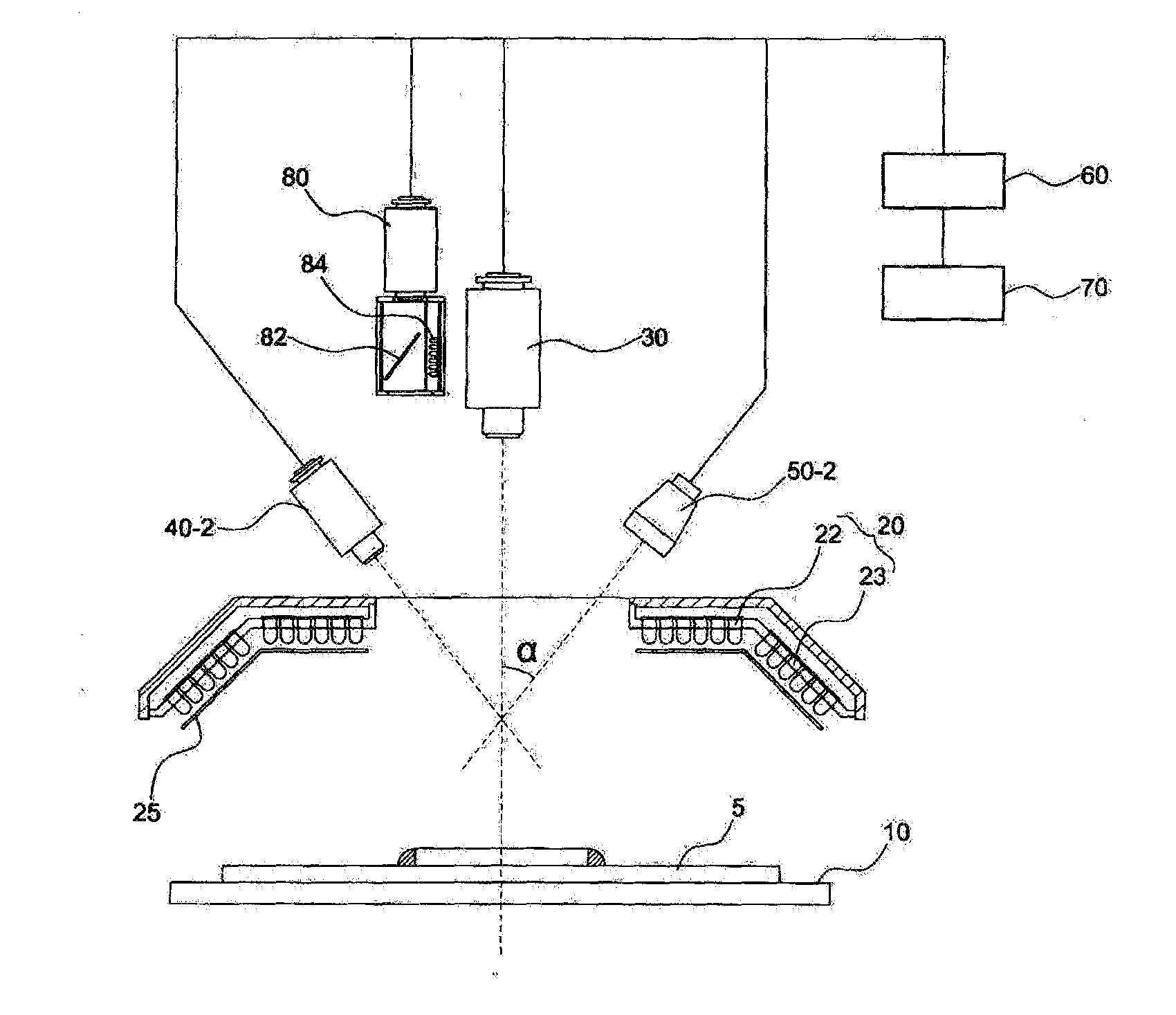 Vision testing device using multigrid pattern