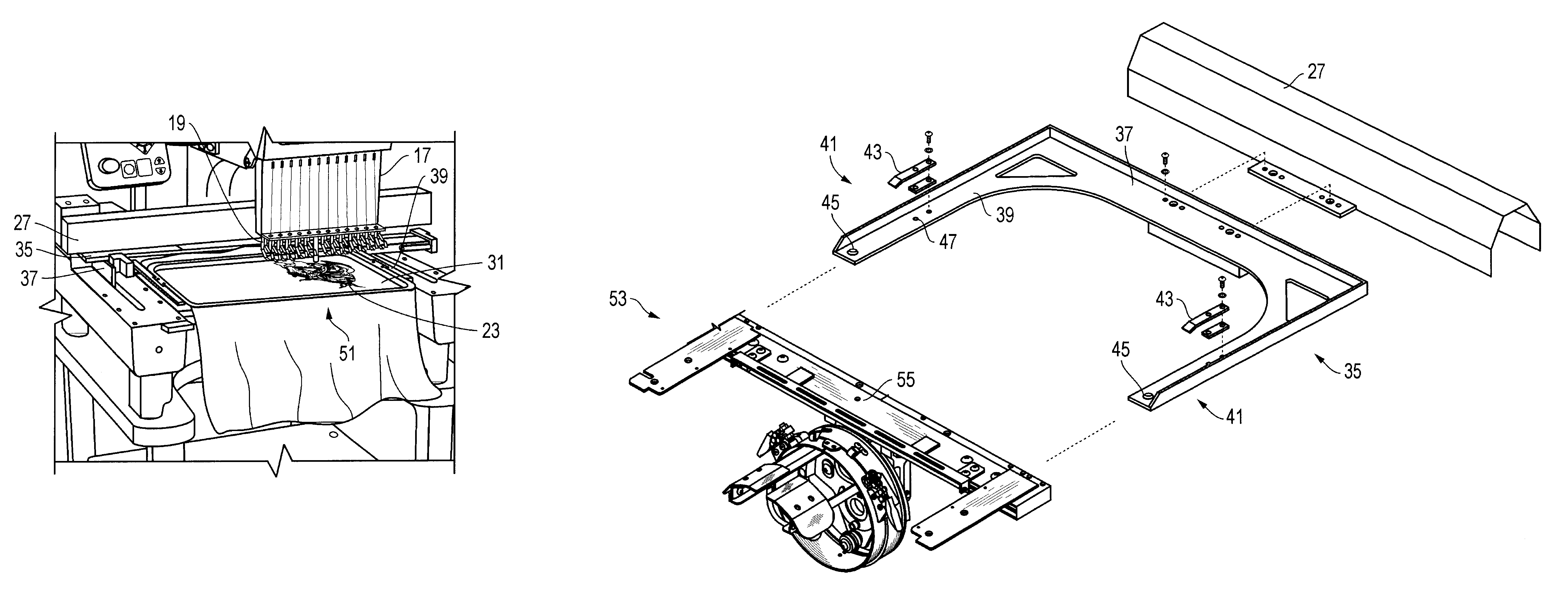 Apparatus, system, and method for adapting a cap frame sash to be quickly mounted to and dismounted from a tubular frame sash on an automatic embroidery machine