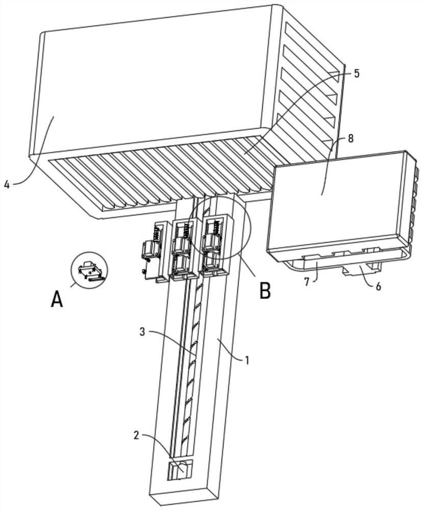 Positioning connection device of computer network router