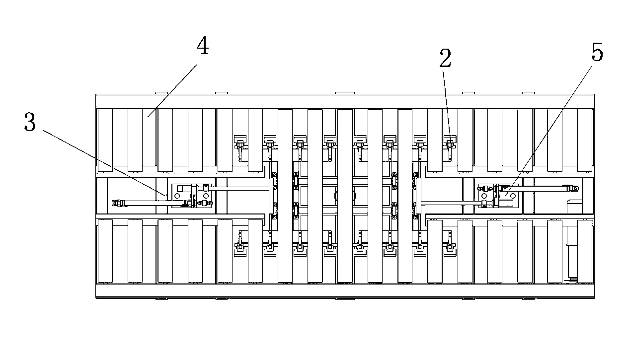 Locating mechanism for box packing device