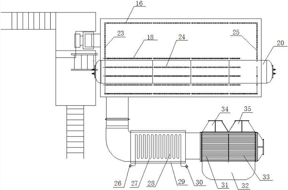 Boiler used for treating papermaking waste liquor