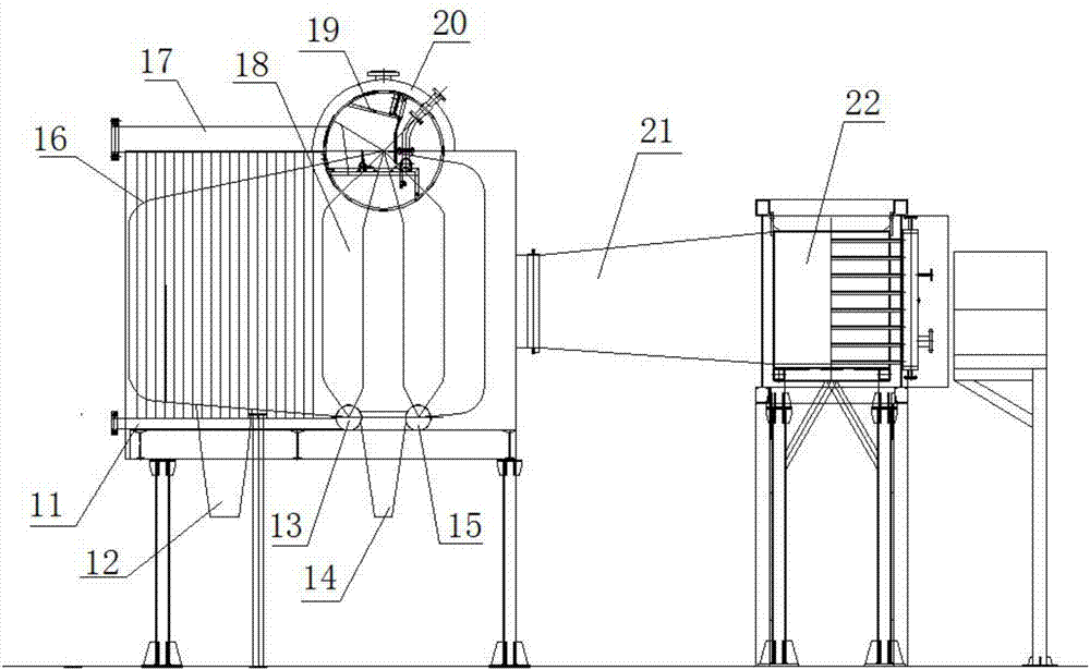 Boiler used for treating papermaking waste liquor