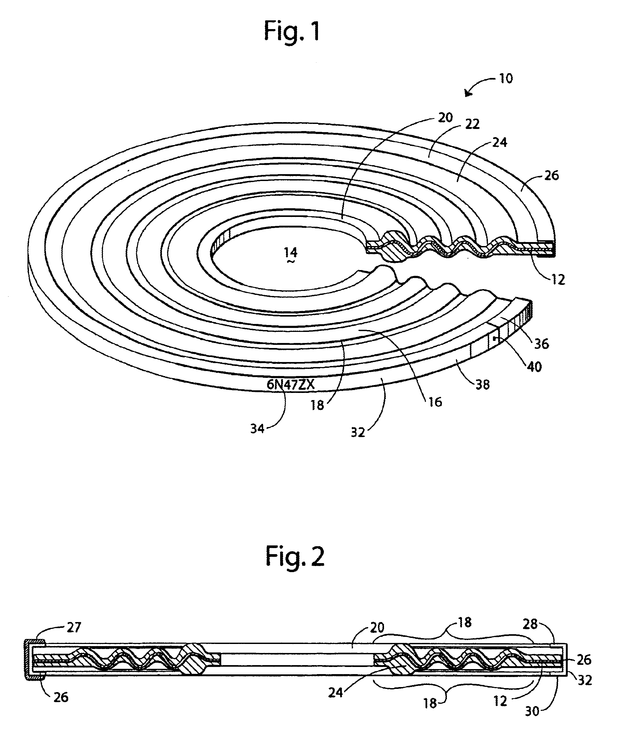 Gasket with outer edge damping channel and method and apparatus for manufacturing same