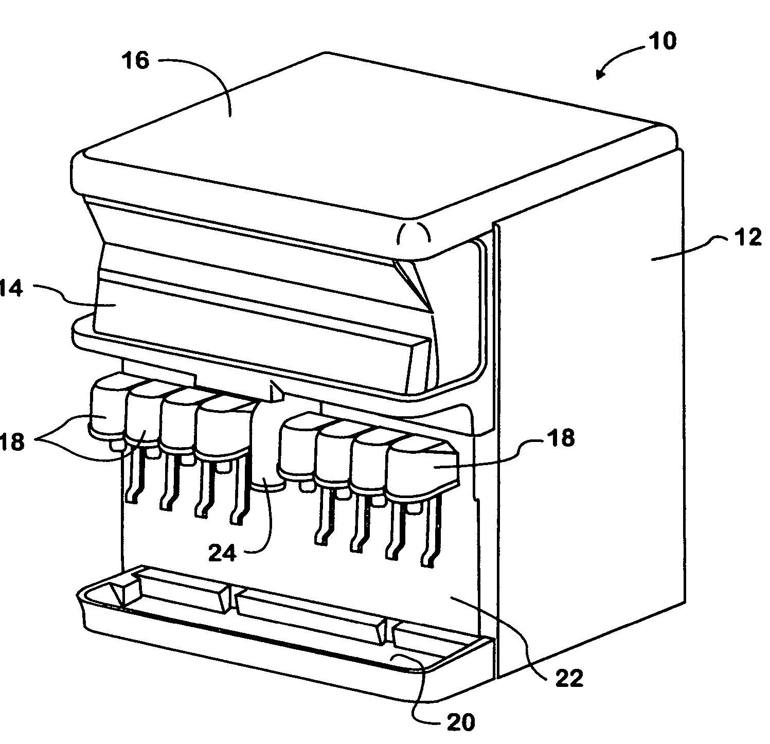 Carbonator with remote liquid level sensor