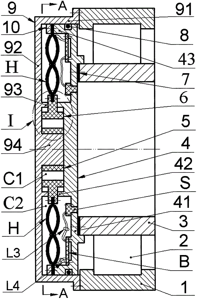 Large-sized self-monitoring cylindrical roller bearing