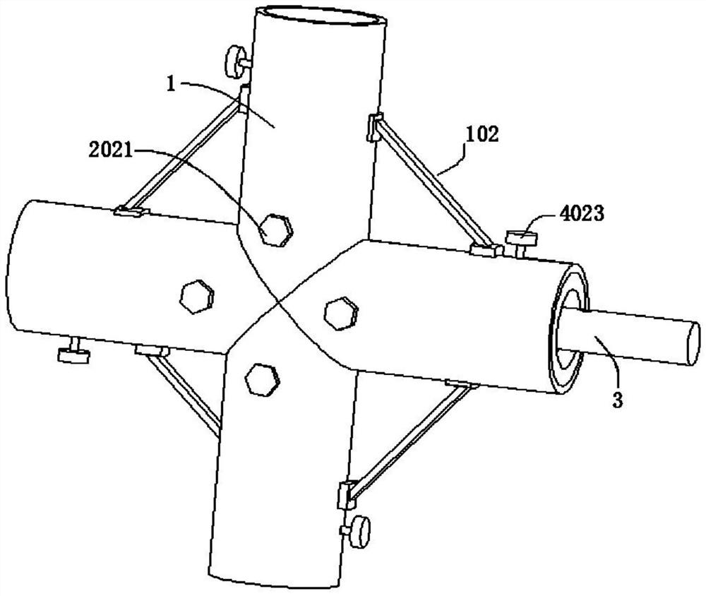 Steel structure housing assembly connection assembly