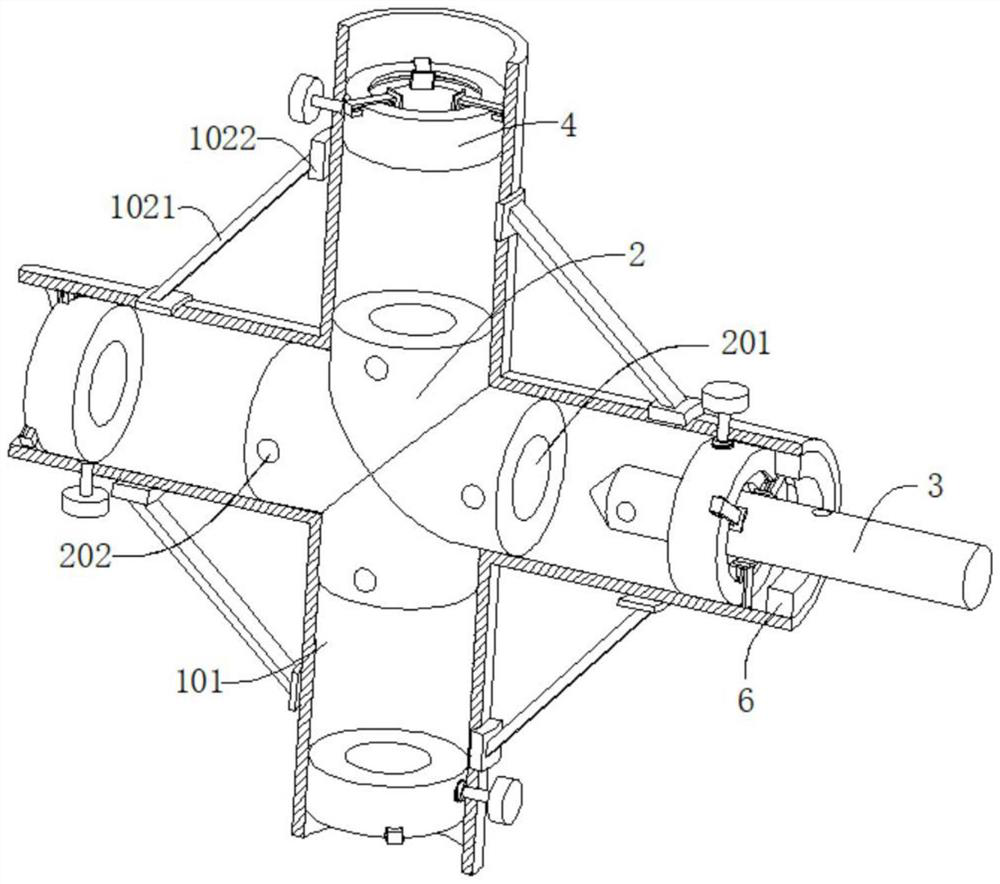 Steel structure housing assembly connection assembly