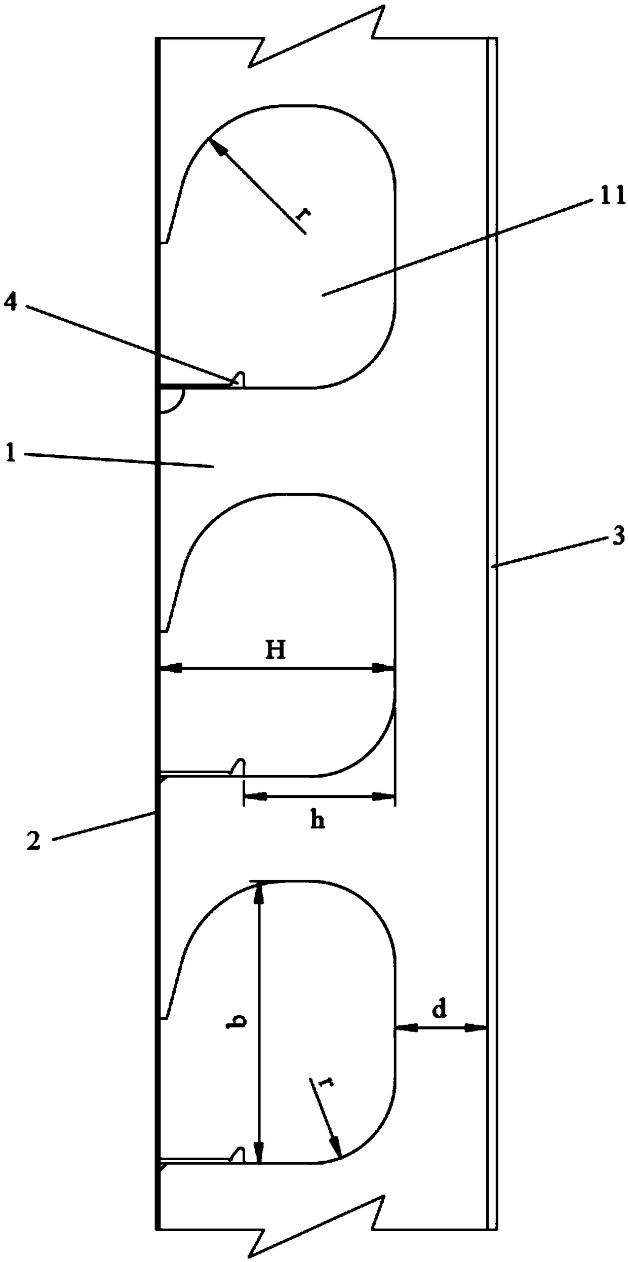 Ship truss web structure and ship structure