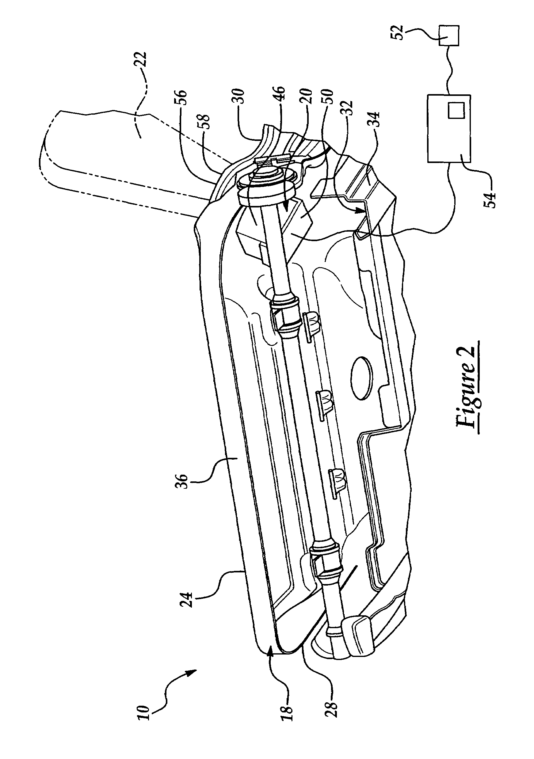 Inflatable airbag system for vehicle seat assembly