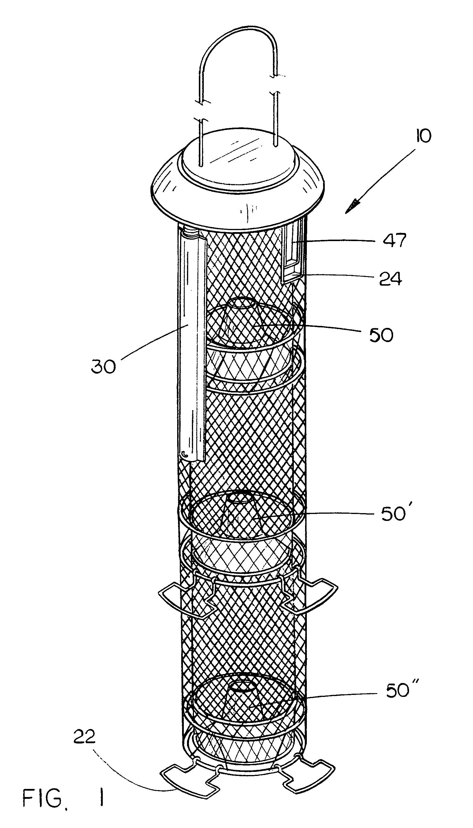 Squirrel-proof sunflower seed bird feeder