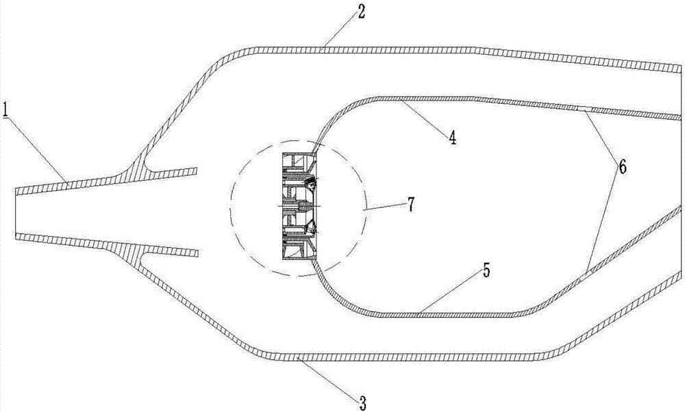 Lean oil direct injection and mixing low-pollution combustion chamber