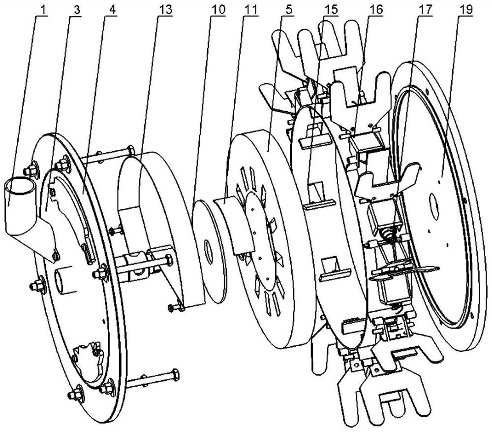 A pneumatic slideway seed metering device