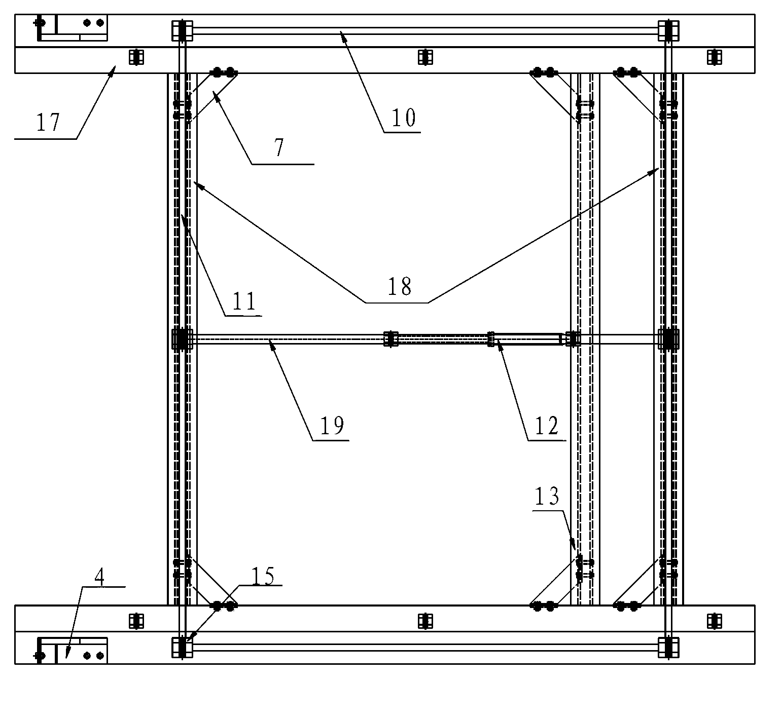 Coordinated hoisting control system of foldable type drilling machine base