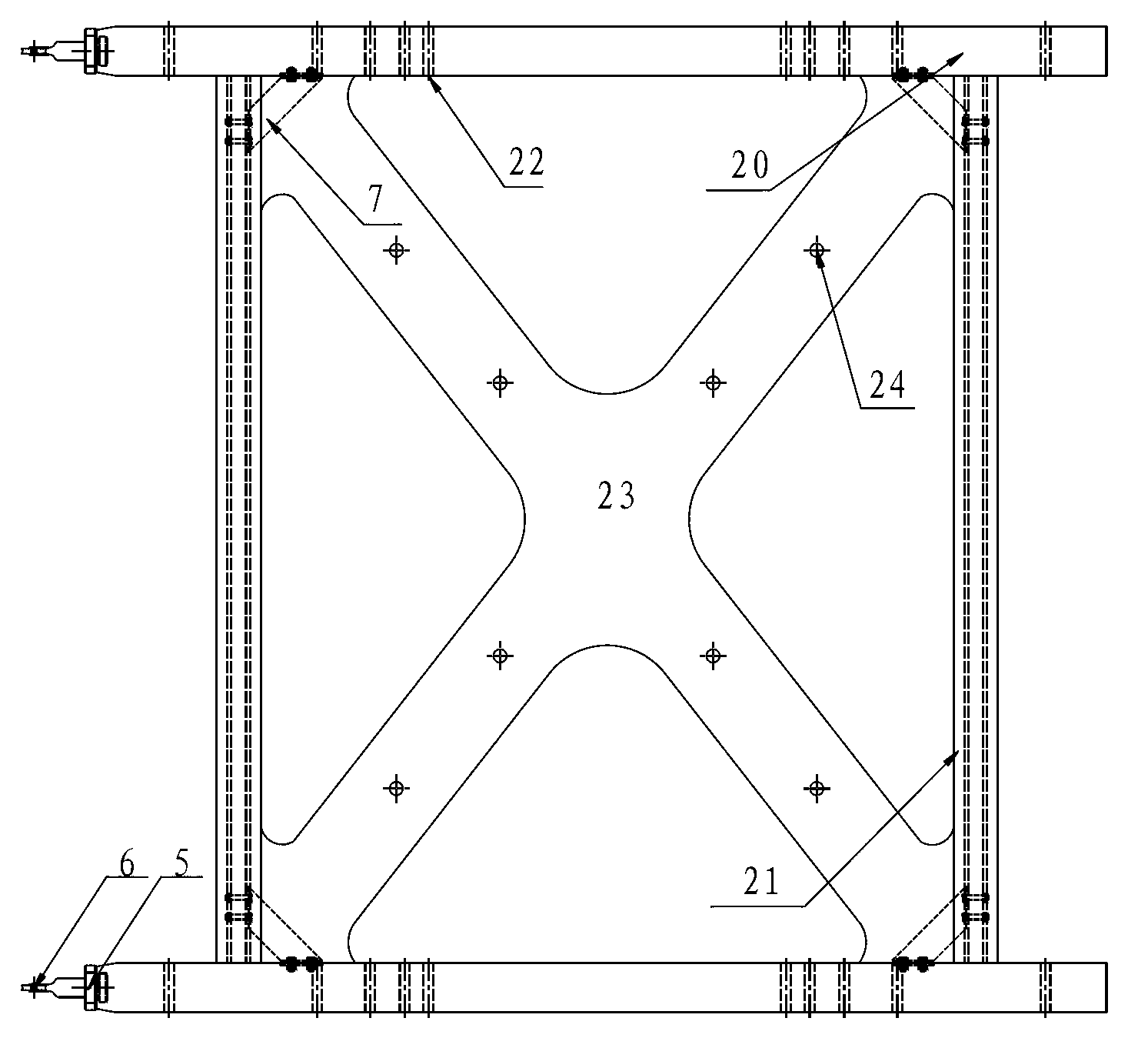 Coordinated hoisting control system of foldable type drilling machine base