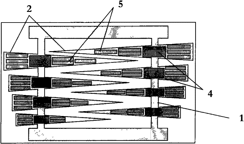 Composite array magnetoelectric transducer adopting magnetostriction and piezoelectric material of poly-energy accumulator