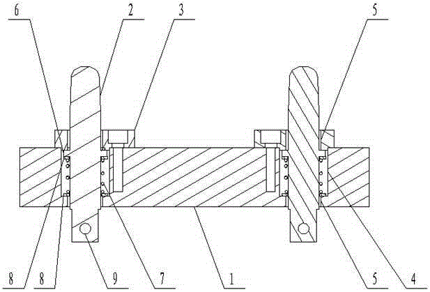 Quick connecting device of power battery for electric vehicle