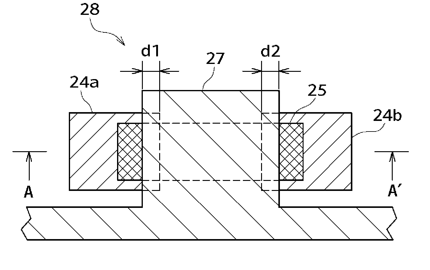 Thin film transistor and method for production thereof