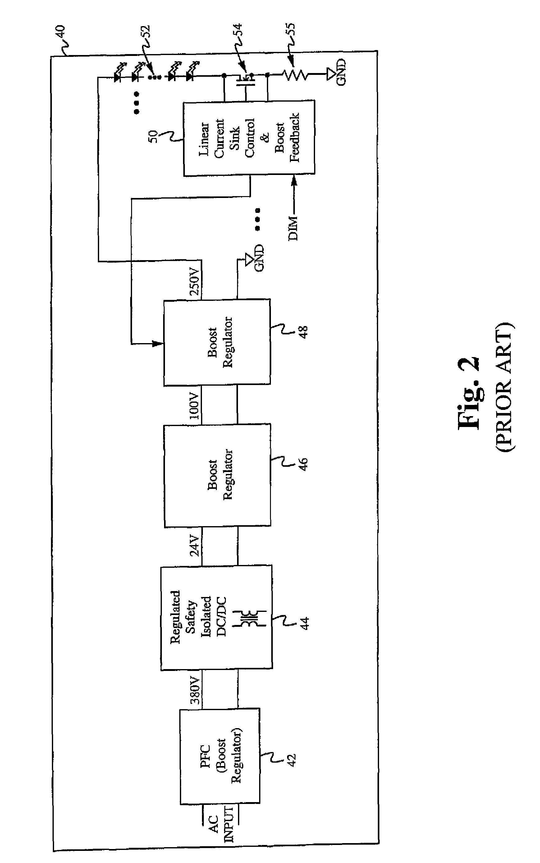 Magnetic amplifier assisted LED constant current sink overhead voltage regulation