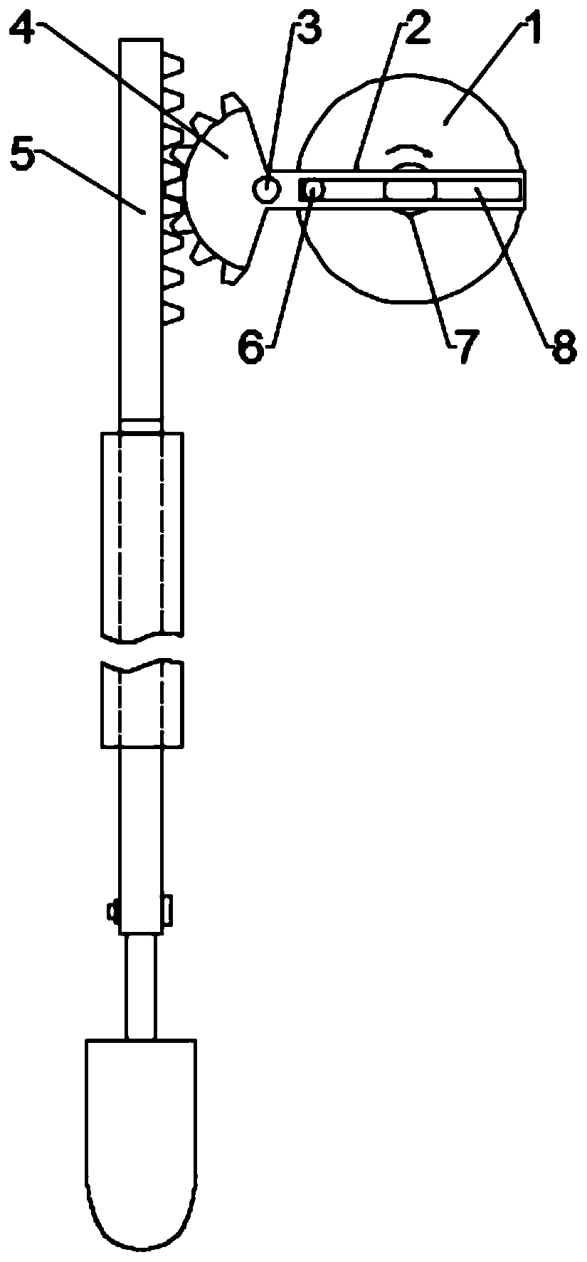 Automatic seedling transplanting machine driving device