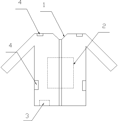 Layered warm garment applicable to wearing in winter