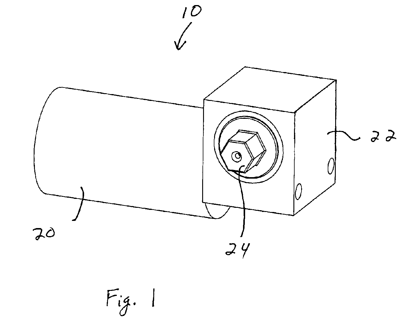 Motor drive for a camper jack