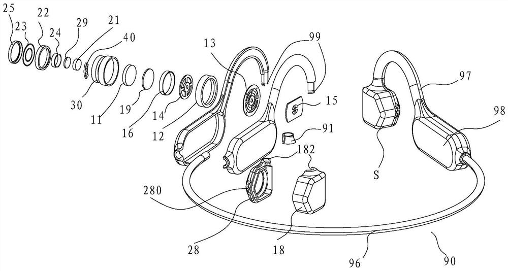 Dual-drive sounding structure, dual-function earphone and control method thereof