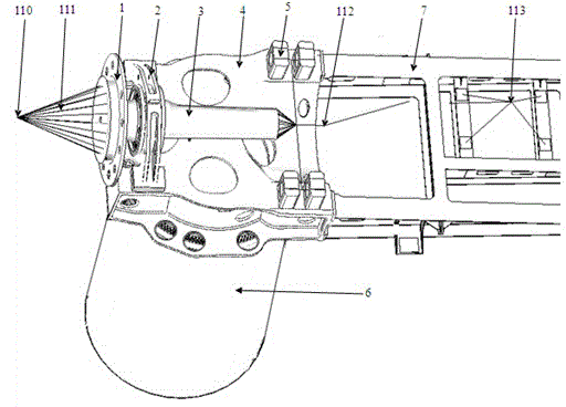 Method for calculating front frame strength of wind generating set