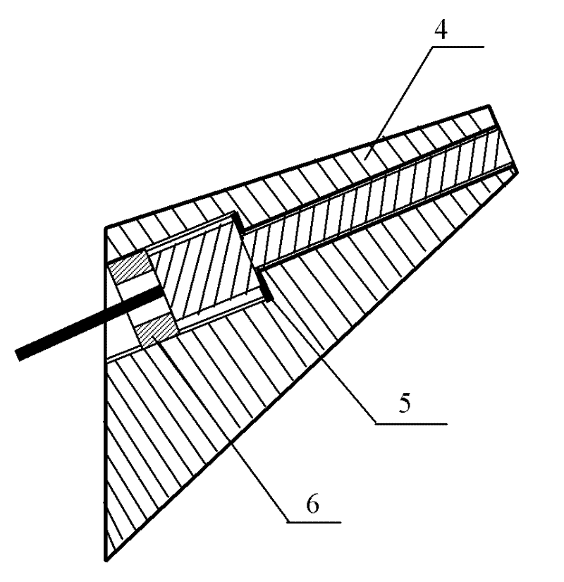 On-line monitoring device for tool wear of shield machine based on resistance row