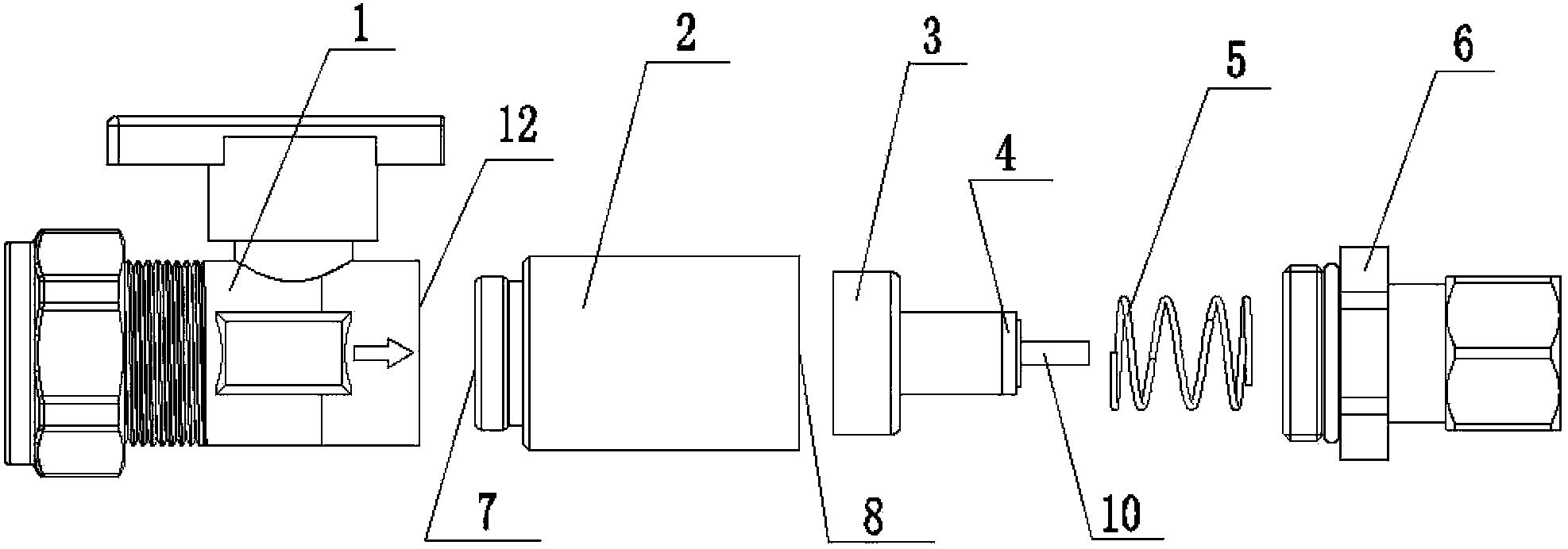 Flow limiting shutoff valve