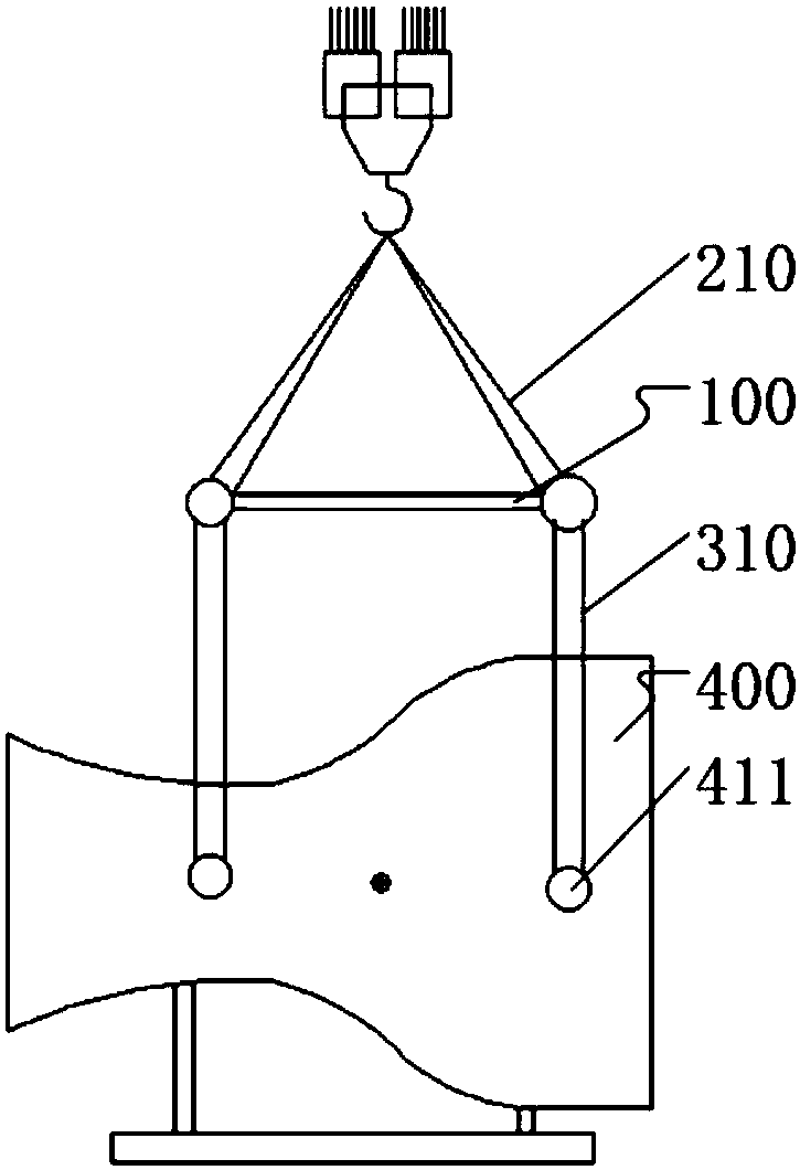 Hoisting tool and crawler-type hoisting device for gas turbine