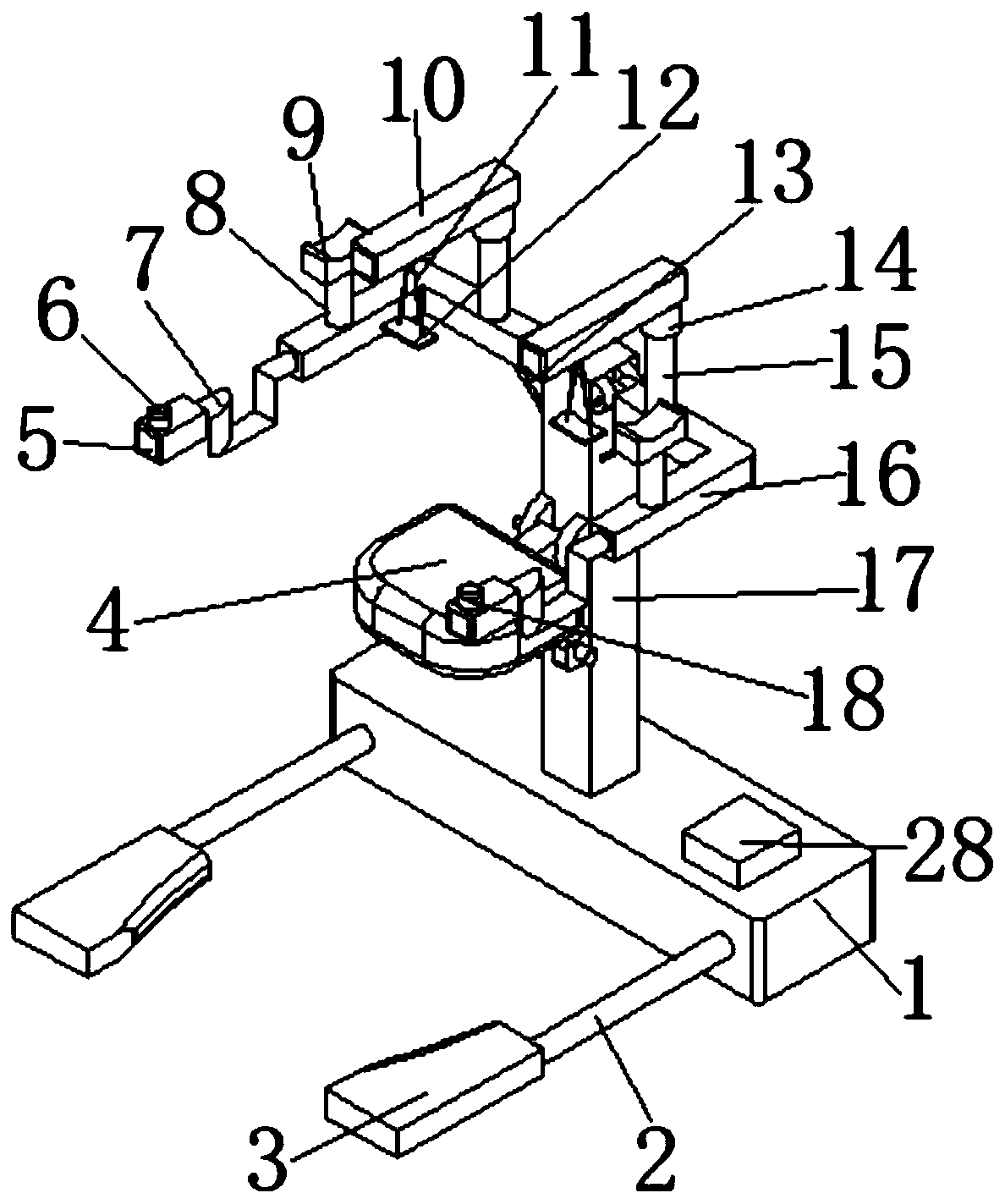 Folding type medical nursing rehabilitation training device