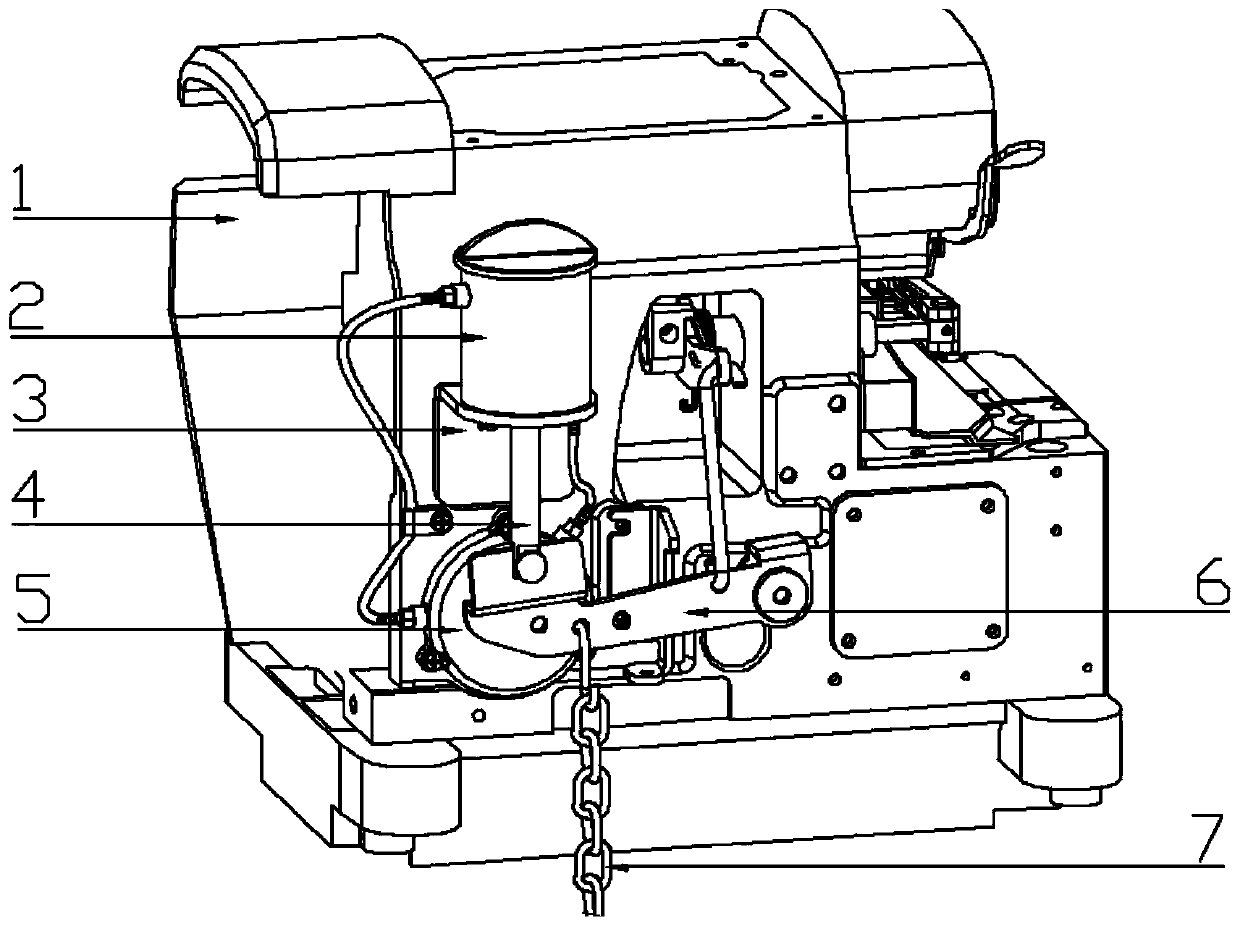 Sewing machine oil cooling system and sewing machine