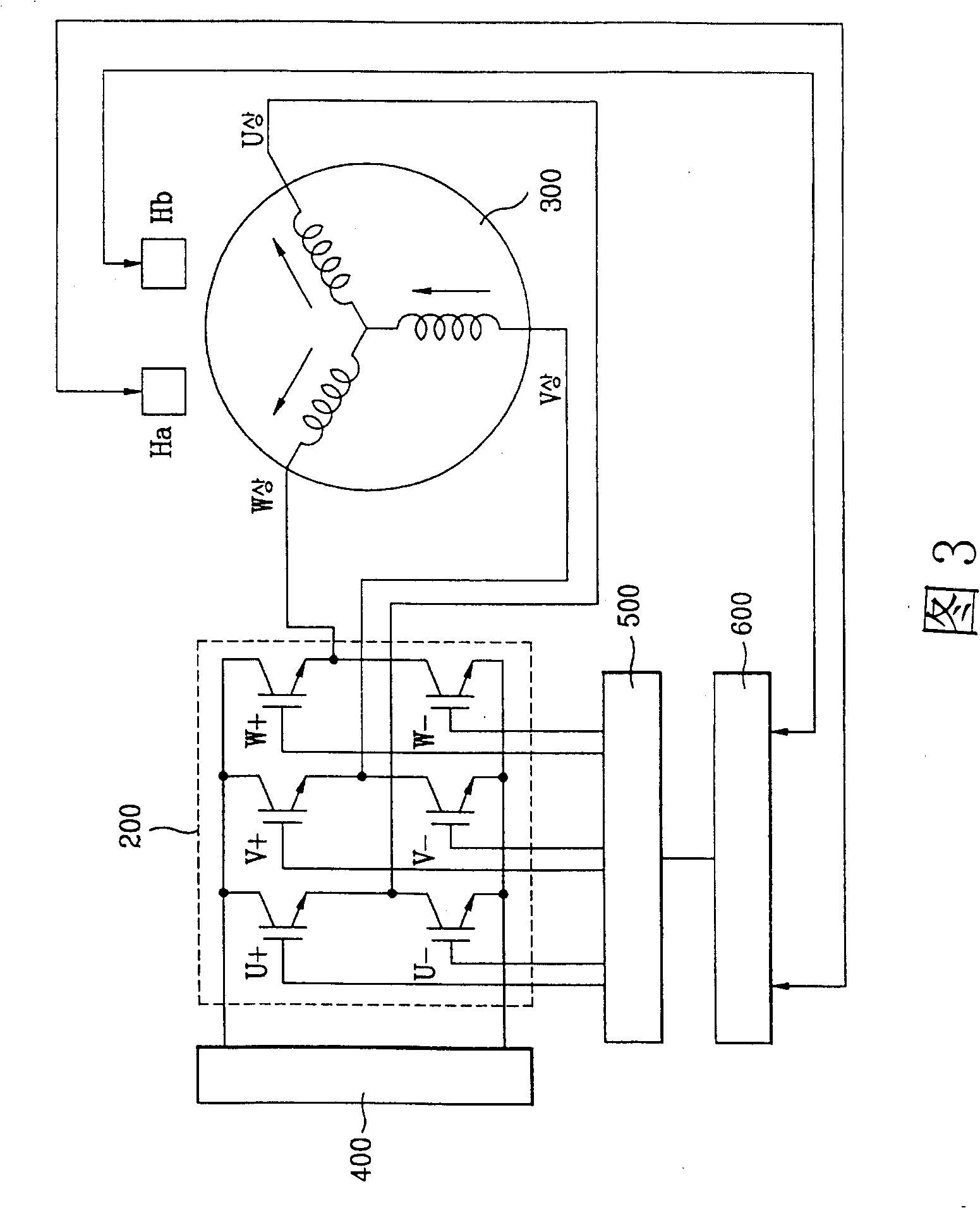 Control device of brushless D.C. motor for fully-automatic washing machine and control method thereof