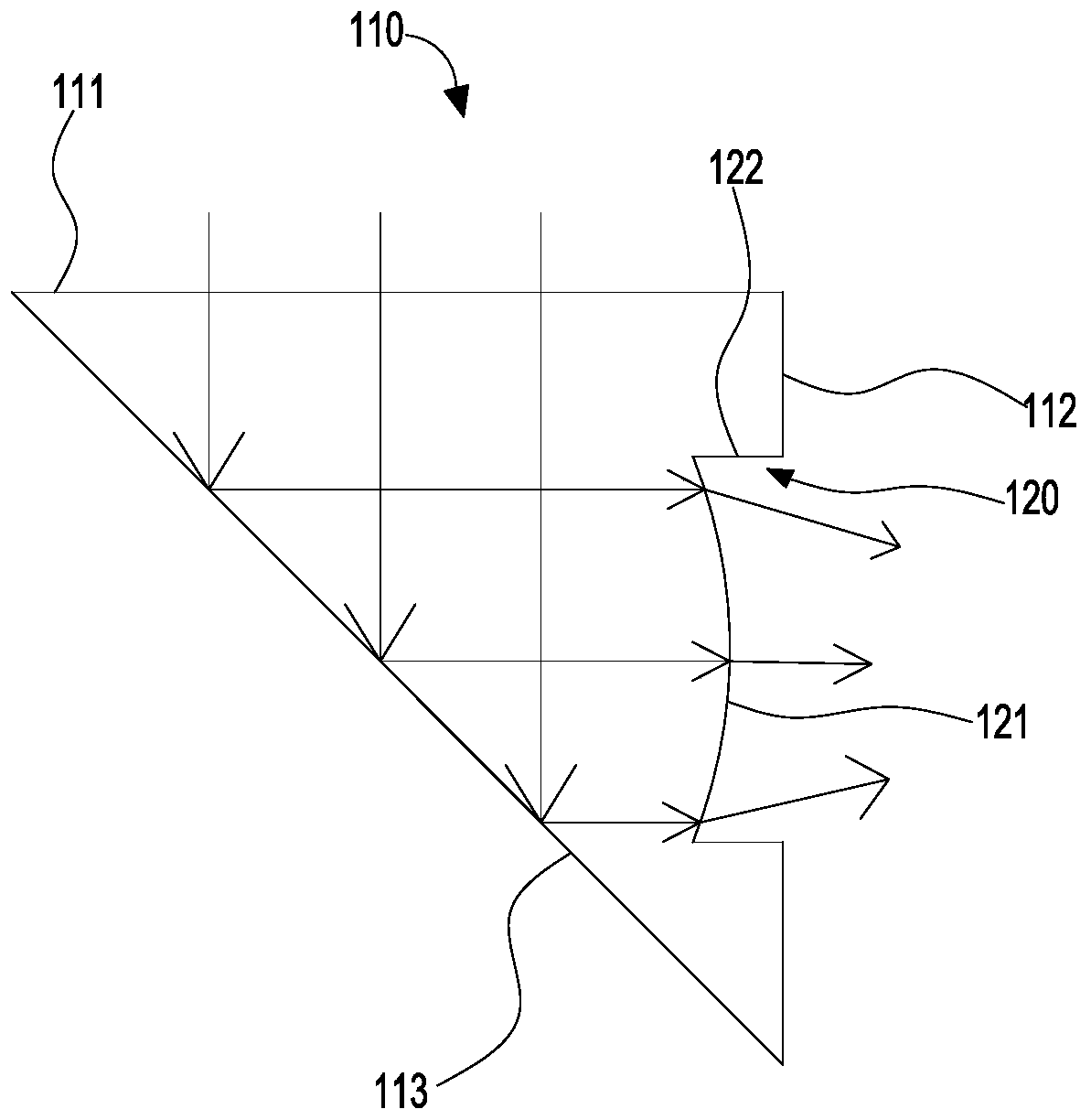 Light conversion element, lens assembly, and electronic device