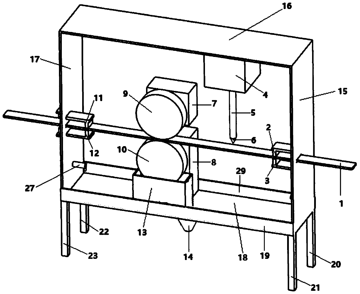 Automatic glue-coating device for steel sheet in automotive waist-line sealing strips