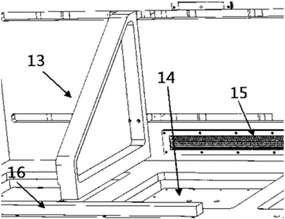 Device for entering and exiting of shielding gas on two sides of forming bin of metal 3D printing equipment