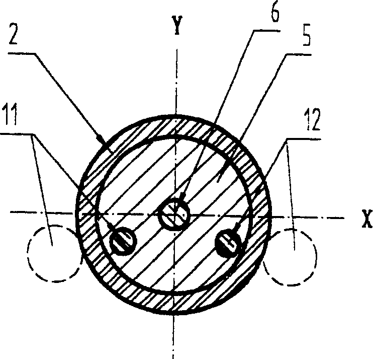 Magnetic induction angular shift sensor